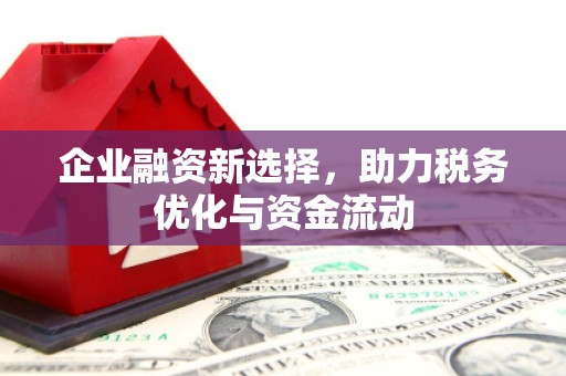 和县企业融资新选择，助力税务优化与资金流动