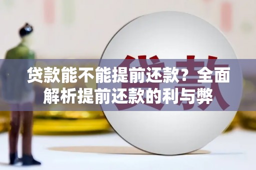 和县贷款能不能提前还款？全面解析提前还款的利与弊