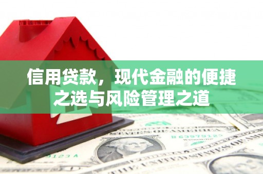 和县信用贷款，现代金融的便捷之选与风险管理之道