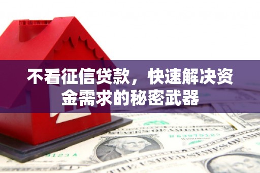 和县不看征信贷款，快速解决资金需求的秘密武器