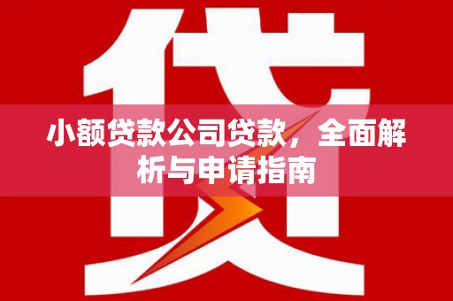 和县小额贷款公司贷款，全面解析与申请指南