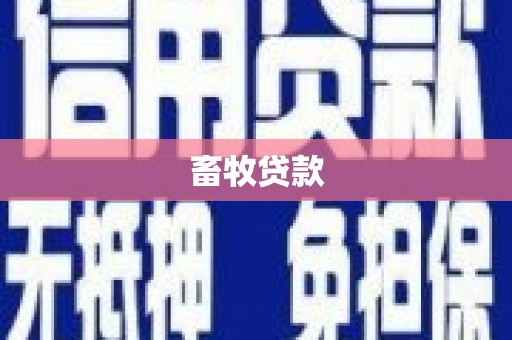 和县畜牧贷款