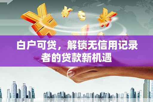 和县白户可贷，解锁无信用记录者的贷款新机遇