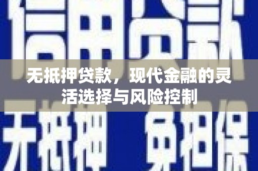 和县无抵押贷款，现代金融的灵活选择与风险控制