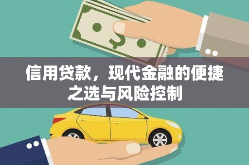 和县信用贷款，现代金融的便捷之选与风险控制