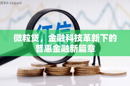 和县微粒贷，金融科技革新下的普惠金融新篇章