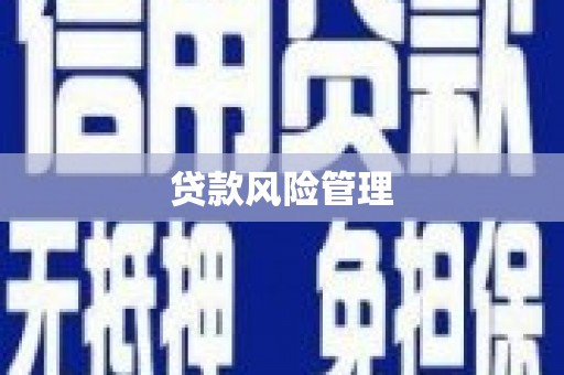 和县贷款风险管理
