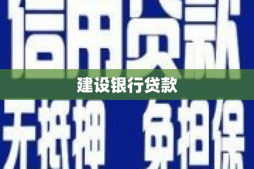 和县建设银行贷款