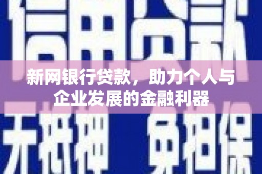 和县新网银行贷款，助力个人与企业发展的金融利器