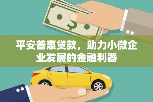 和县平安普惠贷款，助力小微企业发展的金融利器