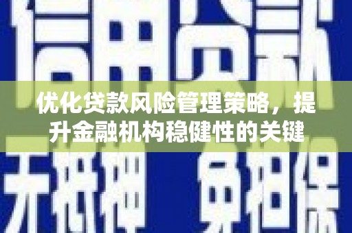 和县优化贷款风险管理策略，提升金融机构稳健性的关键