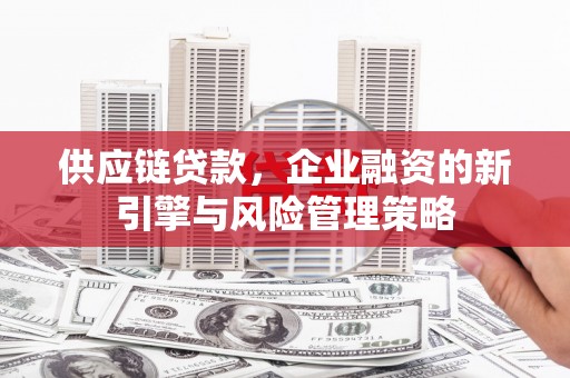 和县供应链贷款，企业融资的新引擎与风险管理策略
