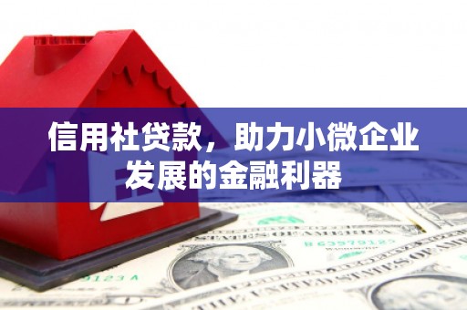 和县信用社贷款，助力小微企业发展的金融利器