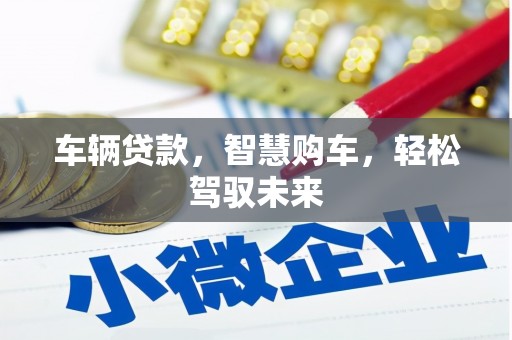 和县车辆贷款，智慧购车，轻松驾驭未来
