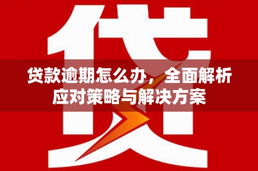 和县贷款逾期怎么办，全面解析应对策略与解决方案