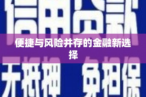 和县便捷与风险并存的金融新选择
